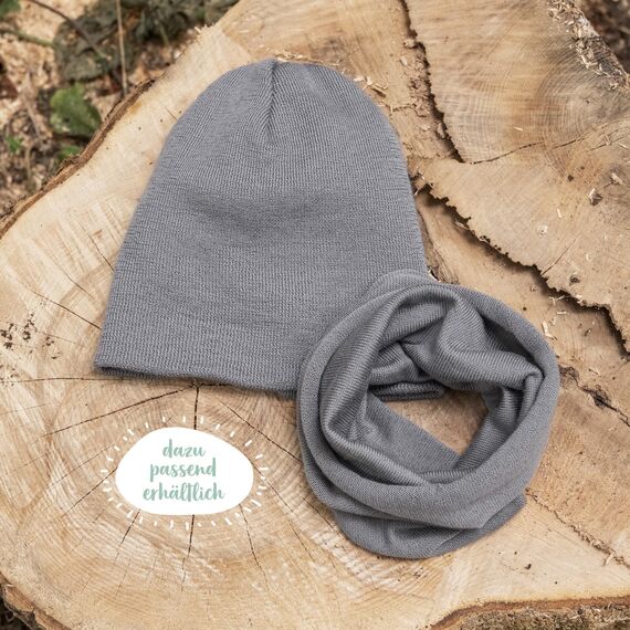 Ehrenkind® Kinder-Strickmütze| aus feinster Merino Schurwolle | Oliv | Made in Germany | Unisex | Mütze Kinder | Mütze Jungen und Mädchen | Beanie | Ideal im Herbst und Winter