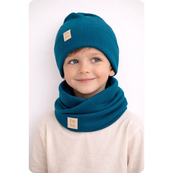 Bubalove Mützen und Schalset für Jungen, Mädchen, Baby, Größen 0mc bis 12 Jahre+ viele Farben, Frühlings-, Herbstsets, Baumwollmützen, handgenäht