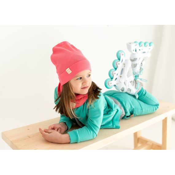 Bubalove - Mütze und Schal Set - Baumwollmütze - Kragen für Baby - Baumwollmütze und Halswärmer - Strickmütze - Mütze und Schals - Kinder Kindermütz