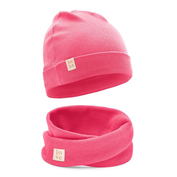 Bubalove - Mütze und Schal Set - Baumwollmütze - Kragen für Baby - Baumwollmütze und Halswärmer - Strickmütze - Mütze und Schals - Kinder Kindermütz