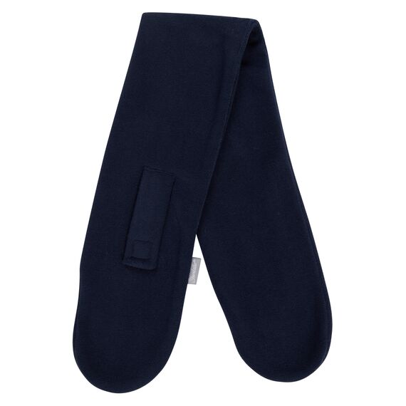Sterntaler Schal aus Microfleece, gefüttert, mit Klettverschluss, zum Durchziehen - unisex Accessoires für Babys & Kleinkinder - warm, bequem und praktisch - marine, Gr. 80cm