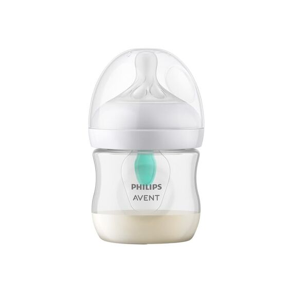 Philips AVENT Babyflaschen Natural Response – Babyfläschchen mit AirFree Ventil, 125 ml, BPA-frei, für Neugeborene ab 0 Monaten (Modell SCY670/01)
