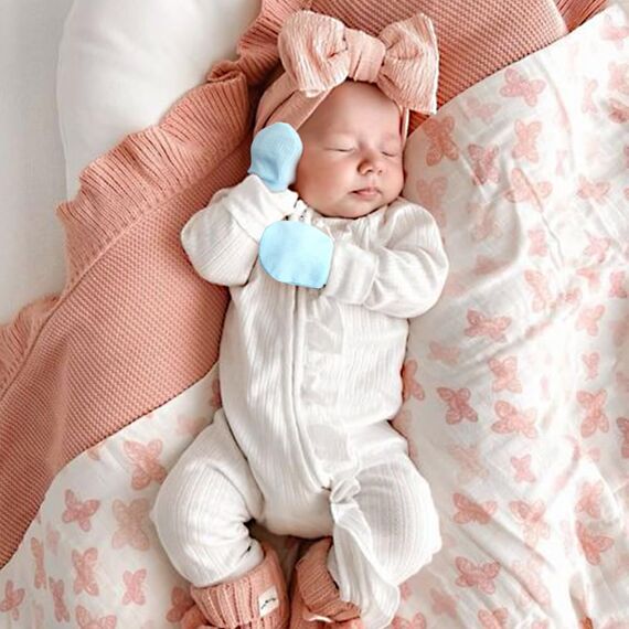 DRESHOW Neugeborenes Baby Fäustlinge Kleinkind Handschuhe Keine Kratzer Fäustlinge Handschuhe für 0-6 Monate