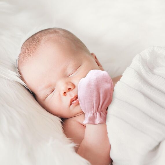 DRESHOW Neugeborenes Baby Fäustlinge Kleinkind Handschuhe Keine Kratzer Fäustlinge Baumwolle Handschuhe für 0-6 Monate