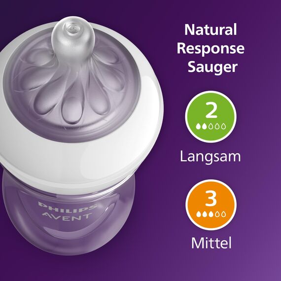 Philips AVENT Babyflaschen mit AirFree Ventil, Geschenkset für Neugeborene – 4 Babyflaschen, ultra soft Schnuller und Flaschenbürste, Babys von 0–12 Monaten und älter (Modell SCD657/11)