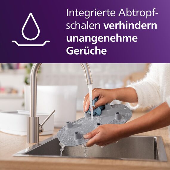 Philips Avent Sterilisator-Geschenkset – Elektrischer Dampfsterilisator mit Flasche und Saugerbürste, SCF291/00