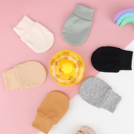 DRESHOW Neugeborenes Baby Fäustlinge Kleinkind Handschuhe Keine Kratzer Fäustlinge Handschuhe für 0-6 Monate