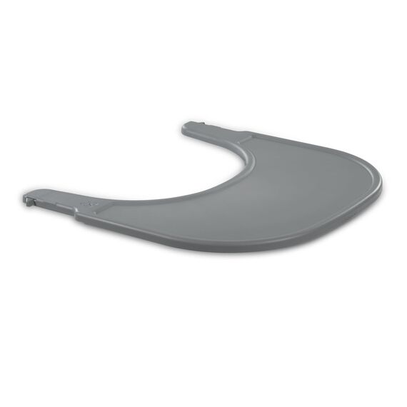 hauck Click Tray, Grey - Klick Essbrett für Alpha+ & Beta+ Holzhochstuhl - Werkzeuglose Montage auf Schutzbügel - Pflegeleichtes & GRS Zertifiziertes Kunststoff - für Baby & Kinder 6-36 Monaten