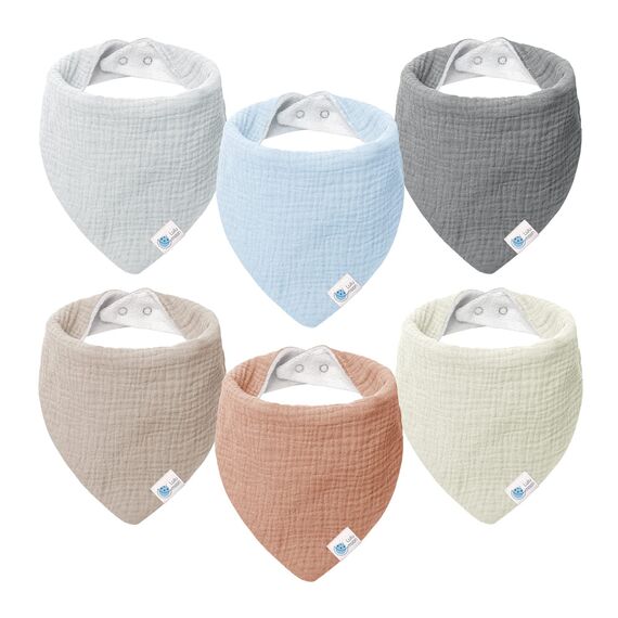 lulumoon Lätzchen Baby Dreieckstuch Baby Musselin Halstuch Baby für Junge und Mädchen