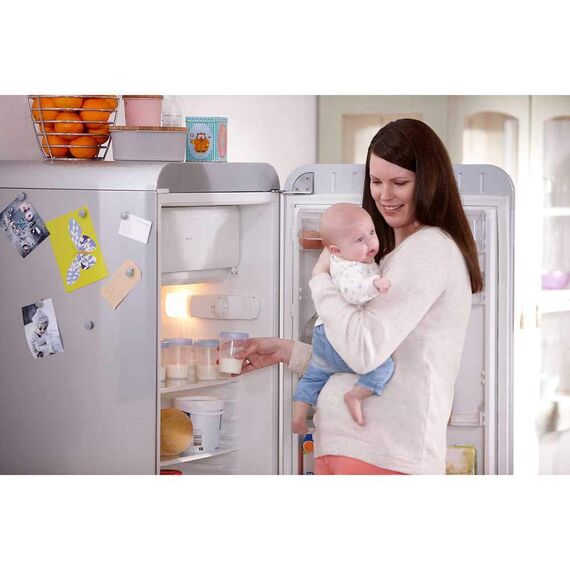 Philips AVENT Aufbewahrungssystem für Muttermilch, Becher inklusive Deckel, Adapter (Modell SCF618/10)