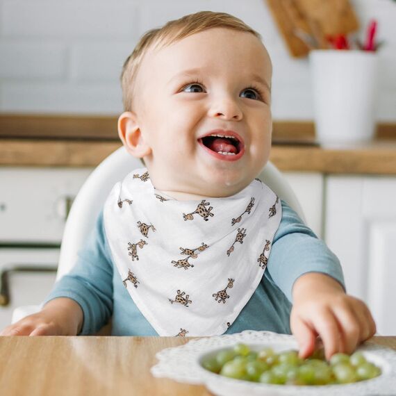 GLLQUEN BABY Musselintücher für Babys, 6 Stück Spucktücher aus Baumwolle 70 cm x 70 cm, saugfähig und atmungsaktiv und ideal zum Reinigen, Abwischen und Abdecken von Neugeborenen