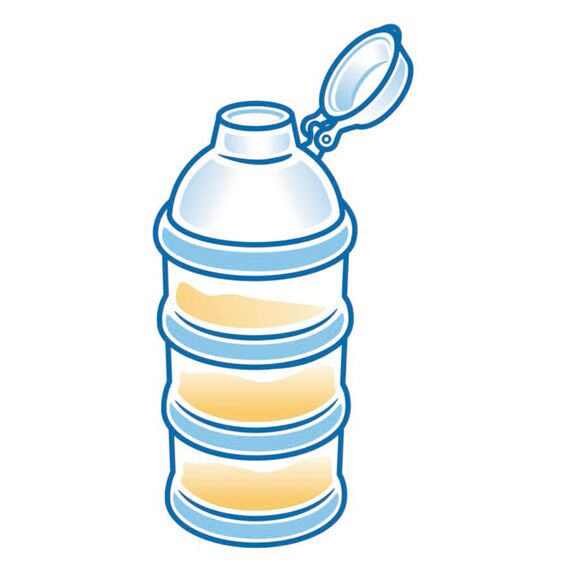 NUK Milchpulver-Portionierer | BPA-frei, 3 Stück (1er Pack) | petrol Farbe