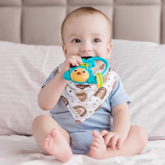 GLLQUEN BABY Musselintücher für Babys, 6 Stück Spucktücher aus Baumwolle 70 cm x 70 cm, saugfähig und atmungsaktiv und ideal zum Reinigen, Abwischen und Abdecken von Neugeborenen