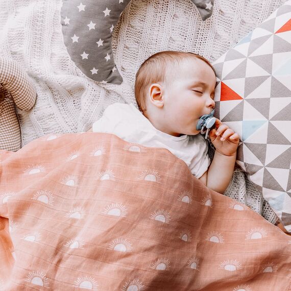 GLLQUEN Musselintücher für Babys, 3 Stück Spucktücher aus Baumwolle 70 cm x 70 cm, saugfähig und atmungsaktiv und ideal zum Reinigen, Abwischen und Abdecken von Neugeborenen