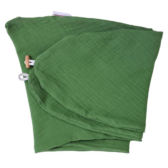 HOBEA-Germany Stillkissenbezug für Stillkissen 190cm Designs (Musselin Matcha grün)