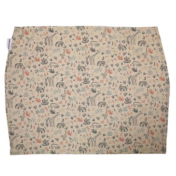 HOBEA-Germany Baby-Lagerungsbezug für Stillkissen XXL Lagerungskissen Schwangerschaftskissen Seitenschläferkissen groß (Safari beige)