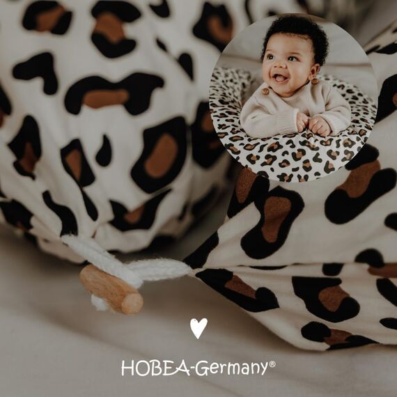 HOBEA-Germany Stillkissenbezug für Stillkissen 190cm Designs (Elefantenfamilie)