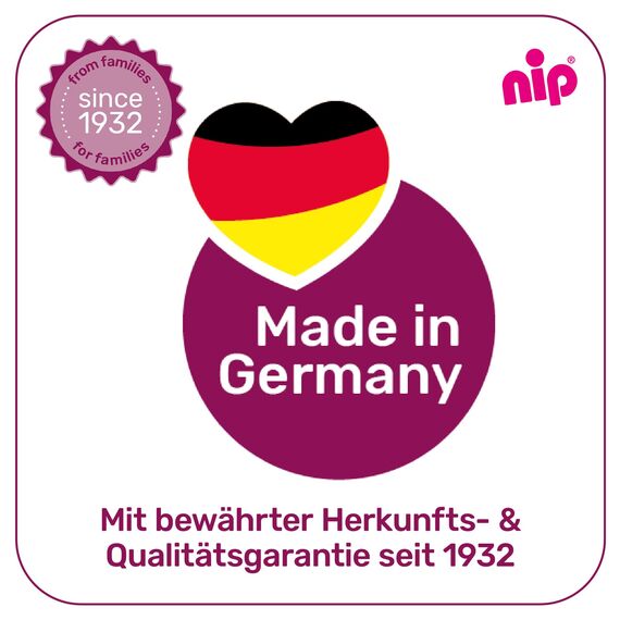 nip - Strohhalmbecher Straw Cup | Leichte, auslaufsichere Kindertrinkflasche mit Trinkhalm aus Silikon ab 12 Monaten. Einfach zu reinigen, 330 ml, Motiv Giraffe, rosa