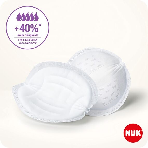 NUK High-Performance Einweg-Stilleinlagen mit Sofort-Saugvlies | Einlagen zum Stillen | Einzelverpackung | +40% mehr Saugkraft | 60 Stück