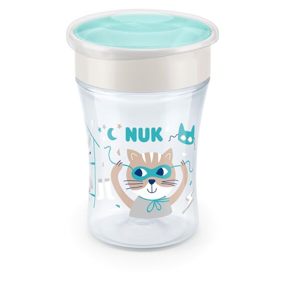 NUK Magic Cup & Mini Magic Cup Trinklernbecher Duo-Set | auslaufsicherer 360°-Trinkrand | 6+ Monate | auslaufsicher und BPA-frei | 160 ml & 230 ml | mint