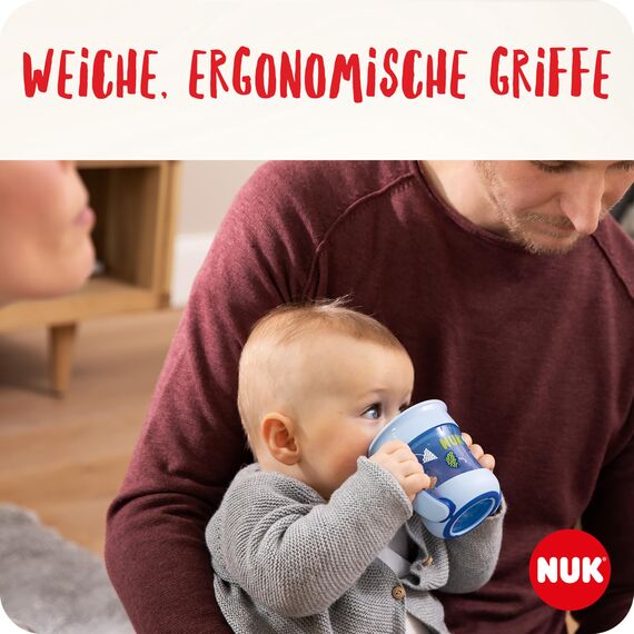 NUK Magic Cup & Mini Magic Cup Trinklernbecher Duo-Set | auslaufsicherer 360°-Trinkrand | 6+ Monate | auslaufsicher und BPA-frei | 160 ml & 230 ml | mint