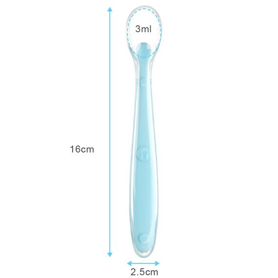 Vicloon Babylöffel, 5 Stück Baby Fütterlöffel aus Extra Weich Silikon, BPA Frei, Breilöffel Lang, Säugling Beikost Esslöffel für Baby & Kleinkind Säugling Kinder ab 4 Monate