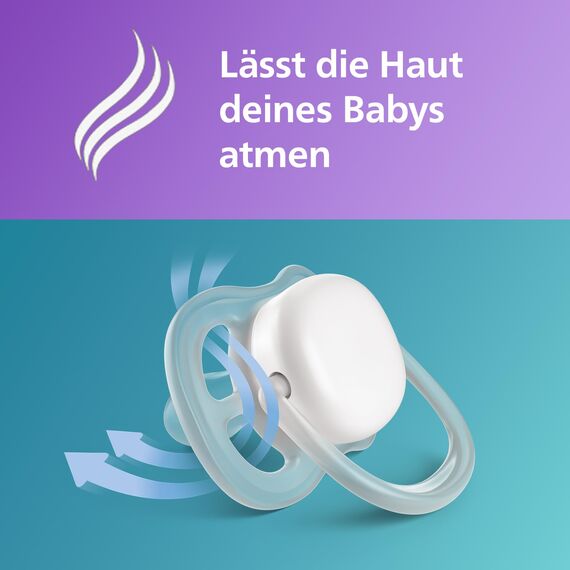 AVENT Natural Response Geschenkset für Babys: 2x Natural Response Flaschen mit AirFree Ventil 260 ml (ab 1 Monat), 2x ultra air Schnuller (0-6M) (Modell SCD657/12)