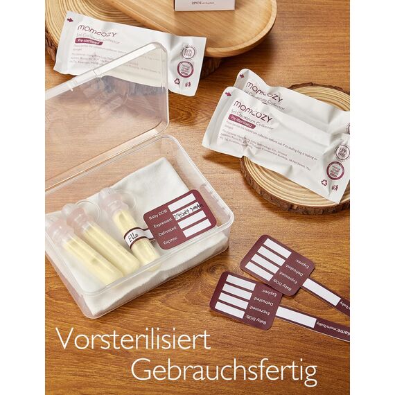 Momcozy Colostrum Collector Kolostrum-Sammler Wiederverwendbarer Muttermilch-Sammler, tragbarer Kolostrum-Behälter zum Füttern des Babys, Mehrzweck-Sammler BPA-frei, 5ml-6St.