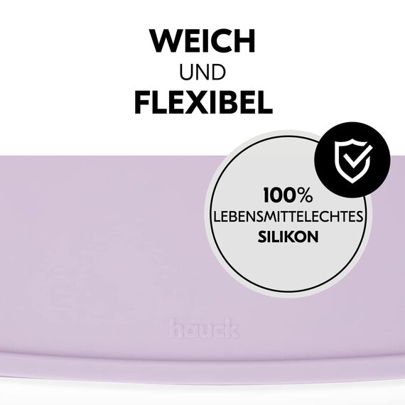 hauck Kinder Silikonauflage, Crab Lavender - Kompatibel mit Alpha Click Tray & Arketa Click Tray Essbrett für Alpha+, Beta+ & Arketa Holzhochstuhl (Nicht Kompatibel mit Holz-Essbrett)