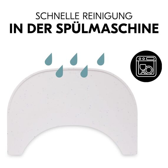 hauck Kinder Silikonauflage, Speckle Beige - Kompatibel mit Alpha Click Tray & Arketa Click Tray Essbrett für Alpha+, Beta+ & Arketa Holzhochstuhl (Nicht Kompatibel mit Holz-Essbrett)