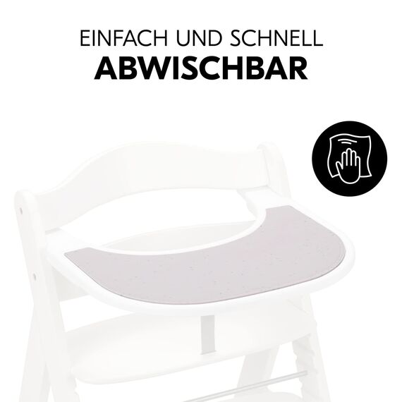 hauck Kinder Silikonauflage, Speckle Beige - Kompatibel mit Alpha Click Tray & Arketa Click Tray Essbrett für Alpha+, Beta+ & Arketa Holzhochstuhl (Nicht Kompatibel mit Holz-Essbrett)