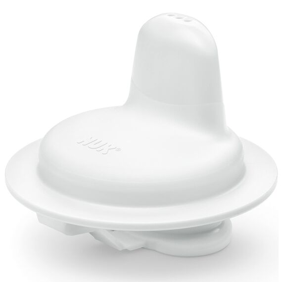 NUK Harte Ersatzsauger für Kiddy Cup Trinklernbecher | beißresistent, leichtgängig und auslaufsicher | BPA frei | weiß | 1 Stück