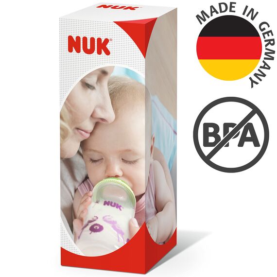NUK Kiddy Cup Night Trinkbecher für Kleinkinder | 12+ Monate | 300 ml | Auslaufsicheres, verstärktes Mundstück | Leuchtet im Dunkeln | Clip & Schutzkappe | BPA-frei | Blau (Packung mit 2)