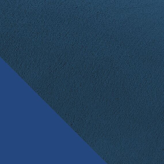 Theraline Plüschmond Stillkissen, Kopfkissen und Nackenkissen mit Perlen, ergonomisches Kissen zum Stillen, Schlafen und Lesen, Stillmond mit Plüsch, Mondkissen waschbar bis 40°C (Dunkelblau)