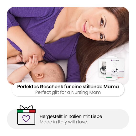 COVERbasics Silberhütchen Stillen (SilverCups) Stillhütchen aus Silber zum Schutz empfindlicher Brustwarzen, Medizinprodukt dermatologisch getestet (XL)