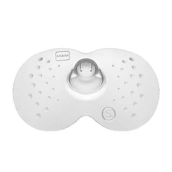 MAM Stillhütchen Größe S (ø 17 mm) im 2er-Set, Brusthütchen zum Schutz beim Stillen, Brustwarzenschutz für maximalen Hautkontakt zwischen Mutter und Kind
