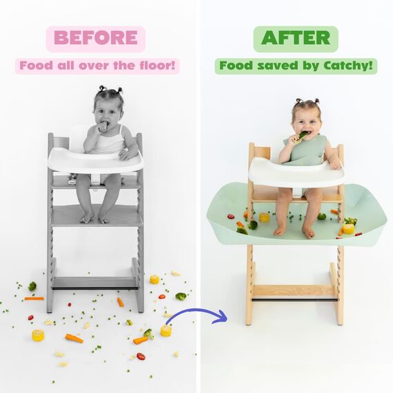CATCHY Auffangschale - Zubehör für den Stokke Tripp Trapp Hochstuhl - Food Catcher für Krümel und Kleckereien - für Baby- und Kinderhochstühle (Hochstuhl separat erhältlich)