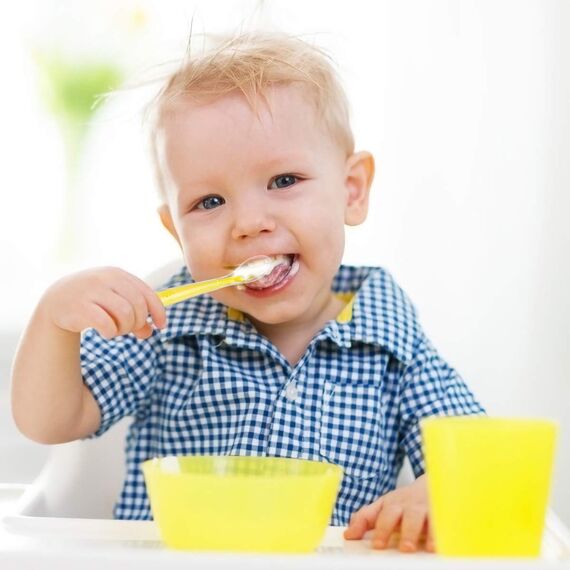 Vicloon Babylöffel, 5 Stück Baby Fütterlöffel aus Extra Weich Silikon, BPA Frei, Breilöffel Lang, Säugling Beikost Esslöffel für Baby & Kleinkind Säugling Kinder ab 4 Monate