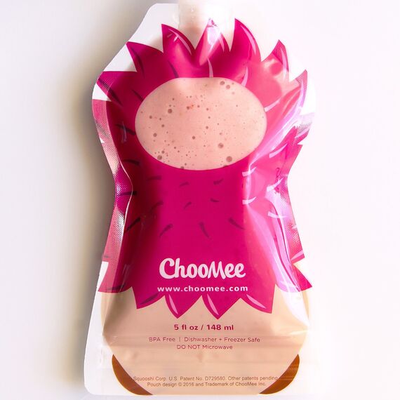 ChooMee Wiederverwendbare Babynahrungsbeutel – BPA-frei, Nachfüllbare Quetschbeutel für Kleinkinder – Pürees, Apfelmus & Joghurt – Doppelreißverschluss, breiter Boden, 8 Stück, 5 oz
