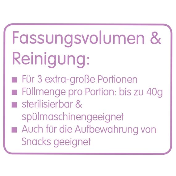 MAM Milchpulverspender, Milchpulver Box zum einfachen Befüllen von Babyflaschen, Milchpulverportionierer fasst bis zu 3 Portionen, 0+ Monate, Wal/Frosch