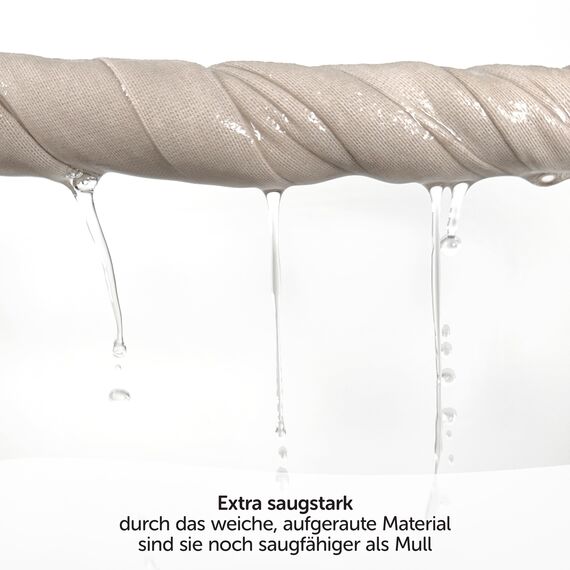 MAKIAN Moltontücher Stoffwindeln - 4er Pack, 80x80 cm - weiche Baby Spucktücher aus 100% Baumwolle - Schadstoffgeprüft, Öko Tex Standard 100 - Choco/Beige