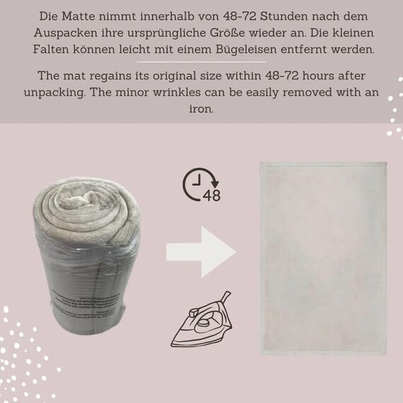 Hakuna Matte Wolkenweiche Spielmatte Baby 170x120x2,5cm, grau – Teppich für Kinderzimmer mit hochwertigem Memory-Schaum – Krabbelmatte Baby mit Rutschfester Unterseite – Krabbeldecke, Tatami Matte