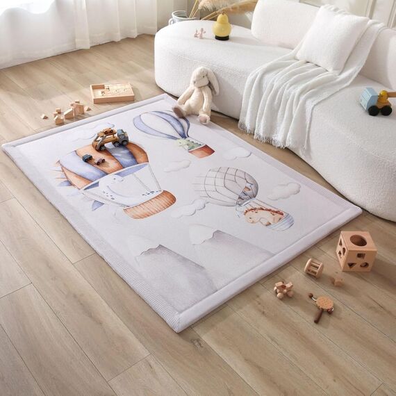 Hakuna Matte Wolkenweiche Spielmatte Baby 170x120x2,5cm – Teppich für Kinderzimmer mit hochwertigem Memory-Schaum – Krabbelmatte Baby mit Rutschfester Unterseite – Krabbeldecke, Tatami Matte