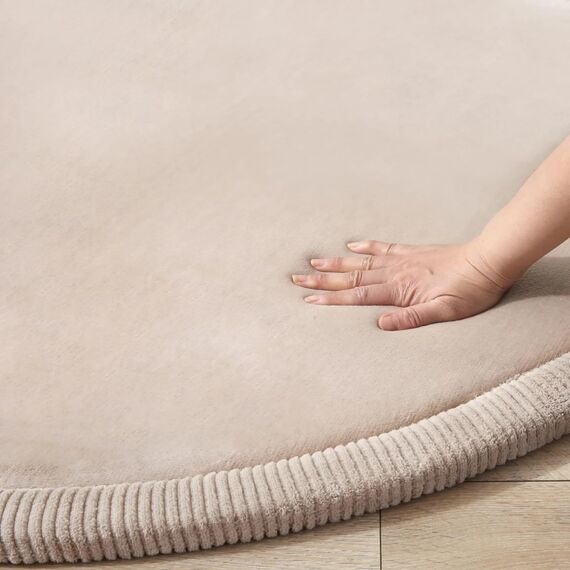 Hakuna Matte Wolkenweiche Spielmatte Baby 120x120x2,5cm, beige – Teppich für Kinderzimmer mit hochwertigem Memory-Schaum – Krabbelmatte Baby mit Rutschfester Unterseite – Krabbeldecke, Tatami Matte