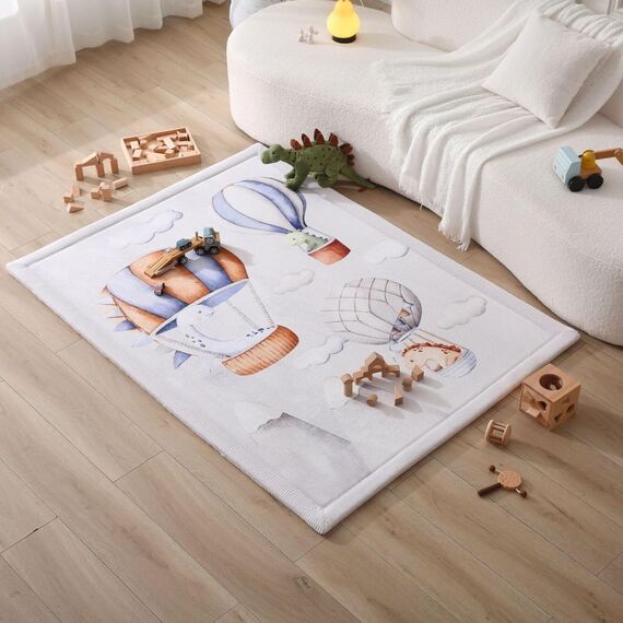 Hakuna Matte Wolkenweiche Spielmatte Baby 170x120x2,5cm – Teppich für Kinderzimmer mit hochwertigem Memory-Schaum – Krabbelmatte Baby mit Rutschfester Unterseite – Krabbeldecke, Tatami Matte