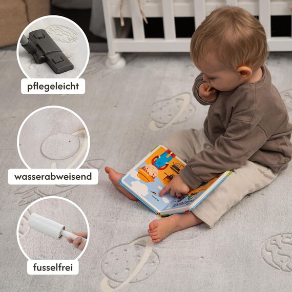 Hakuna Matte Wolkenweiche Spielmatte Baby 170 x 120 x2,5cm– Teppich für Kinderzimmer mit hochwertigem Memory-Schaum – Krabbelmatte Baby mit Rutschfester Unterseite – Krabbeldecke, Tatami Matte
