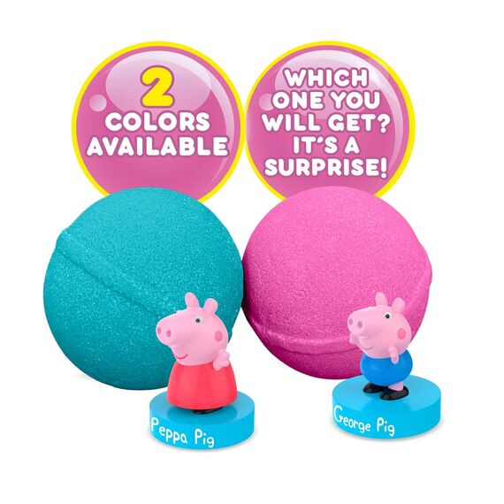 INKEE SURPRISE - 8er Set Peppa Pig Badekugeln Kinder mit Überraschung, Peppa Wutz Spielzeug für die Badewanne, mit Erdbeer-Duft & Schaumstoff-Effekt