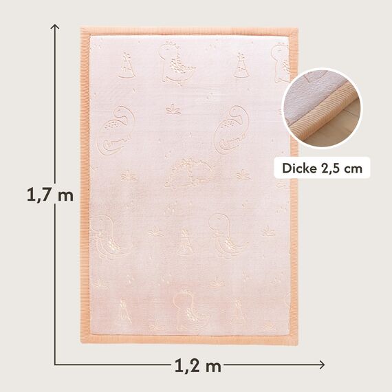 Hakuna Matte Wolkenweiche Spielmatte Baby 170 x 120 x2,5cm – Teppich für Kinderzimmer mit hochwertigem Memory-Schaum – Krabbelmatte Baby mit Rutschfester Unterseite – Krabbeldecke, Tatami Matte