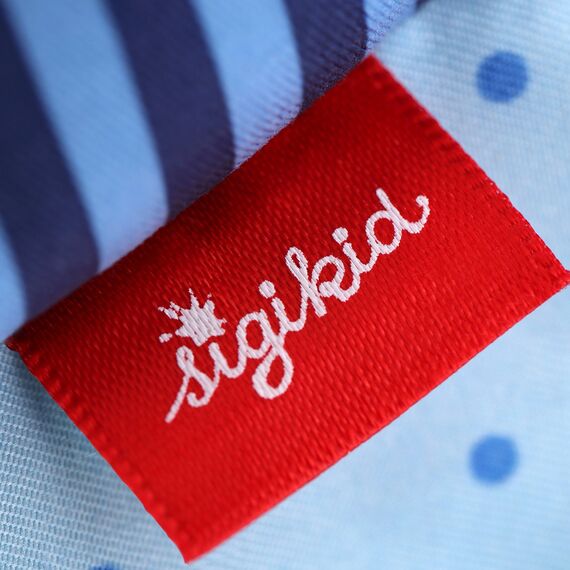 SIGIKID 41180 Greifling Schmetterling Red Stars Mädchen und Jungen Babyspielzeug empfohlen ab Geburt blau