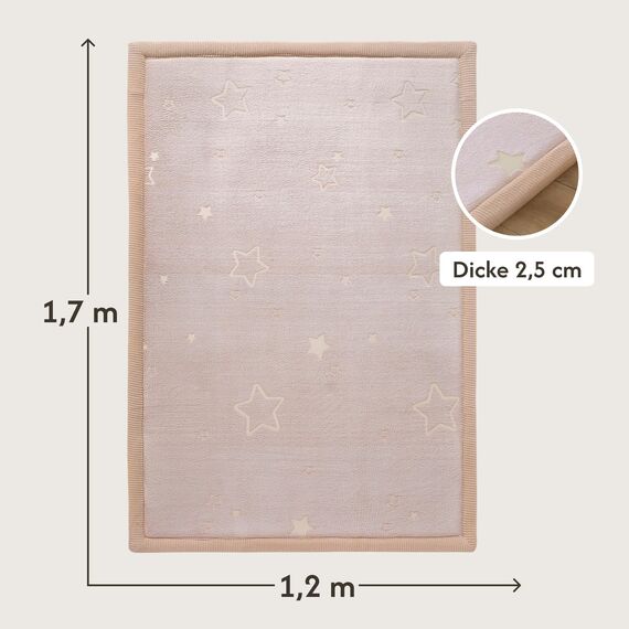 Hakuna Matte Wolkenweiche Spielmatte Baby 170 x 120 x2,5cm – Teppich für Kinderzimmer mit hochwertigem Memory-Schaum – Krabbelmatte Baby mit Rutschfester Unterseite – Krabbeldecke, Tatami Matte